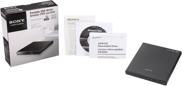 Alt view image 6 of 6 - Sony Optiarc USB 2.0 Slim Portable DVD Writer Model DRX-S90U