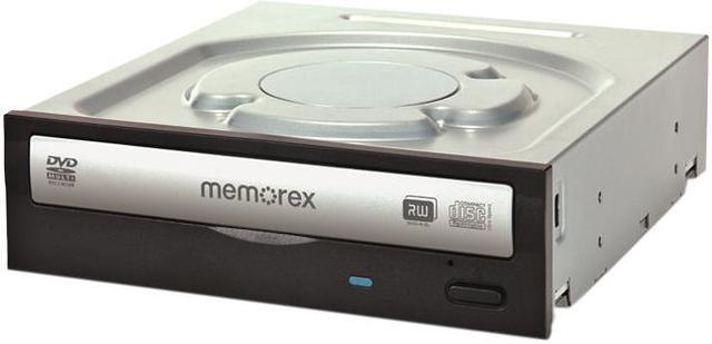Main image of Memorex DVD Burner 24X DVD+R 8X DVD+RW 24X DVD-R 6X DVD-RW 16X DVD-ROM 48X CD-R 32X CD-RW 48X CD-ROM Black / Silver SATA Model MRX-550L