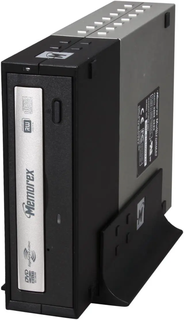 Alt view image 5 of 6 - Memorex External DVDRW Burner 20X DVD+R 8X DVD+RW 20X DVD-R 6X DVD-RW 16X DVD-ROM 48X CD-R 24X CD-RW 48X CD-ROM USB Model 32023223 LightScribe Support
