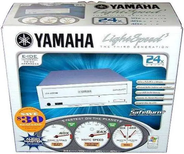 YAMAHA CD-R/RWドライブ CRW8824 通電確認のみ Open Box: YAMAHA CD Burner Beige IDE Model CRW3200EZ - Newegg.com