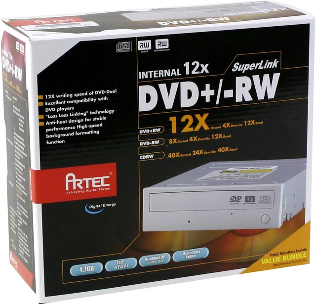 Open Box: ARTEC DVD Burner Beige IDE Model VOM-12E48X - Newegg.com