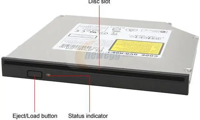 Alt view image 2 of 3 - Pioneer Black 8X DVD+R 8X DVD+RW 4X DVD+R DL 8X DVD-R 6X DVD-RW 5X DVD-RAM 8X DVD-ROM 24X CD-R 24X CD-RW 24X CD-ROM 2MB Cache IDE Slim DVD Burner - OEM