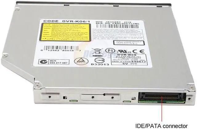 Alt view image 3 of 3 - Pioneer Black 8X DVD+R 8X DVD+RW 4X DVD+R DL 8X DVD-R 6X DVD-RW 5X DVD-RAM 8X DVD-ROM 24X CD-R 24X CD-RW 24X CD-ROM 2MB Cache IDE Slim DVD Burner - OEM