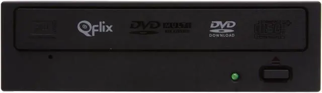 Alt view image 2 of 6 - Pioneer Black Qflix 20X DVD+R 8X DVD+RW 12X DVD+R DL 20X DVD-R 6X DVD-RW 12X DVD-RAM 16X DVD-ROM 40X CD-R 32X CD-RW 40X CD-ROM 2MB Cache SATA 20X DVD±R Burner