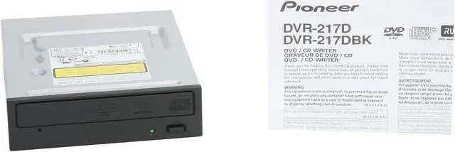 Alt view image 4 of 4 - Pioneer CD/DVD Burner 20X DVD+R 8X DVD+RW 12X DVD+R DL 20X DVD-R 6X DVD-RW 40X CD-R 32X CD-RW Black SATA Model DVR-217DBK - OEM
