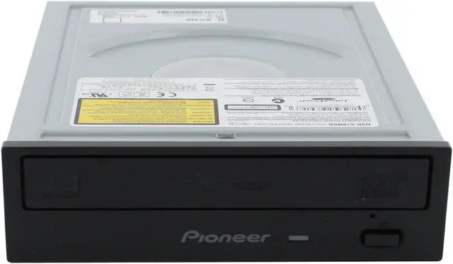 Main image of Pioneer CD/DVD Writer 22X DVD+R 8X DVD+RW 12X DVD+R DL 22X DVD-R 6X DVD-RW 40X CD-R 32X CD-RW Black SATA Model DVR-S18M LabelFlash Support