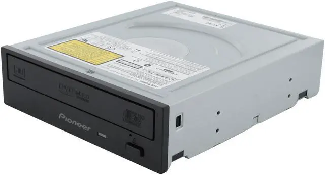Alt view image 2 of 9 - Pioneer CD/DVD Writer 22X DVD+R 8X DVD+RW 12X DVD+R DL 22X DVD-R 6X DVD-RW 40X CD-R 32X CD-RW Black SATA Model DVR-S18M LabelFlash Support