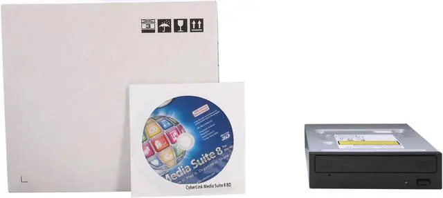 Alt view image 5 of 5 - Pioneer Black 12X BD-R 2X BD-RE 16X DVD+R 10X BD-ROM 4MB Cache SATA Internal BD/DVD/CD Writer BDR-207DBKS