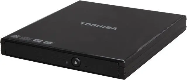TOSHIBA USB 2.0 Black Portable SuperMulti Drive Model PA3761U-1DV2