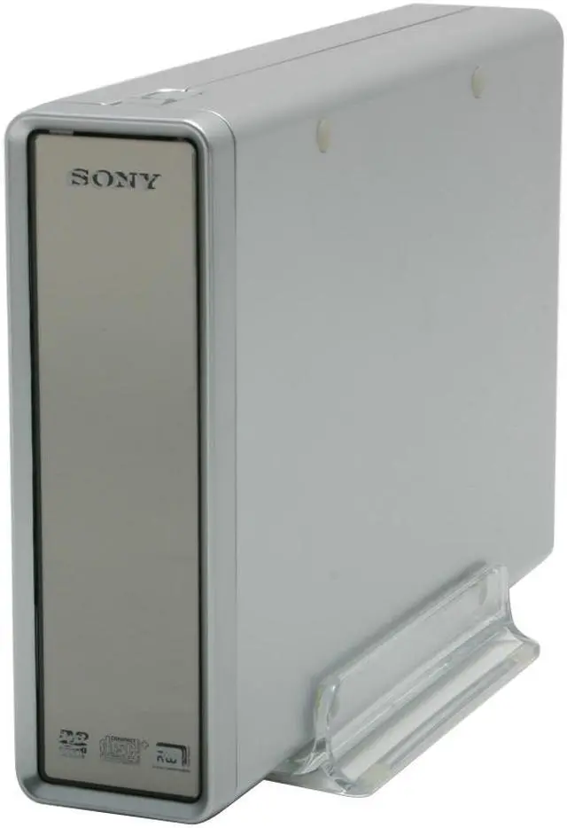 Alt view image 3 of 9 - SONY Gray 18X DVD+R 8X DVD+RW 8X DVD+R DL 18X DVD-R 6X DVD-RW 12X DVD-RAM 16X DVD-ROM 48X CD-R 32X CD-RW 48X CD-ROM 2MB Cache Hi-speed USB 2.0 & i.LINK External DVD Burner Model DRX-830UL-T