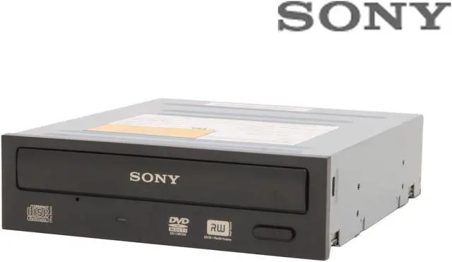 Main image of SONY Black 16X DVD+R 8X DVD+RW 8X DVD+R DL 16X DVD-R 6X DVD-RW 5X DVD-RAM 16X DVD-ROM 48X CD-R 24X CD-RW 40X CD-ROM IDE DVD Burner