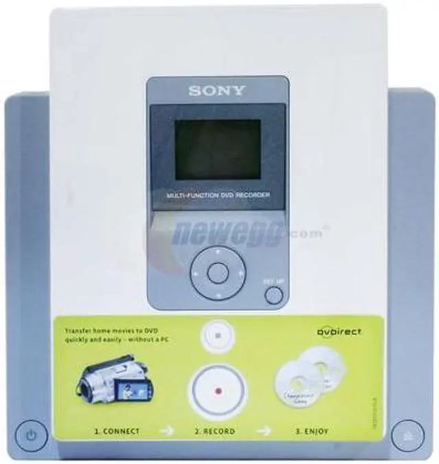 Alt view image 3 of 6 - SONY i.LINK/USB 2.0 1 x Audio in 1 x Composite Video Input 1 x S-Video Input DVDirect DVD Recorder transfer home video to DVD- No PC needed Model VRDVC30