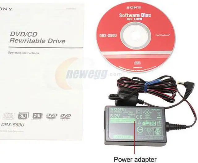 Alt view image 3 of 5 - SONY Black 8X DVD+R 8X DVD+RW 4X DVD+R DL 8X DVD-R 6X DVD-RW 5X DVD-RAM 8X DVD-ROM 24X CD-R 24X CD-RW 24X CD-ROM 2MB Cache USB 2.0 External Slim DVD Burner Model DRXS50U
