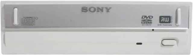 Alt view image 2 of 6 - SONY 20X DVD±R DVD Burner with 12X DVD-RAM 20X DVD+R 12X DVD+RW 12X DVD+R DL 20X DVD-R 6X DVD-RW 16X DVD-ROM 48X CD-R 32X CD-RW 48X CD-ROM White P-ATA Model DRU840A