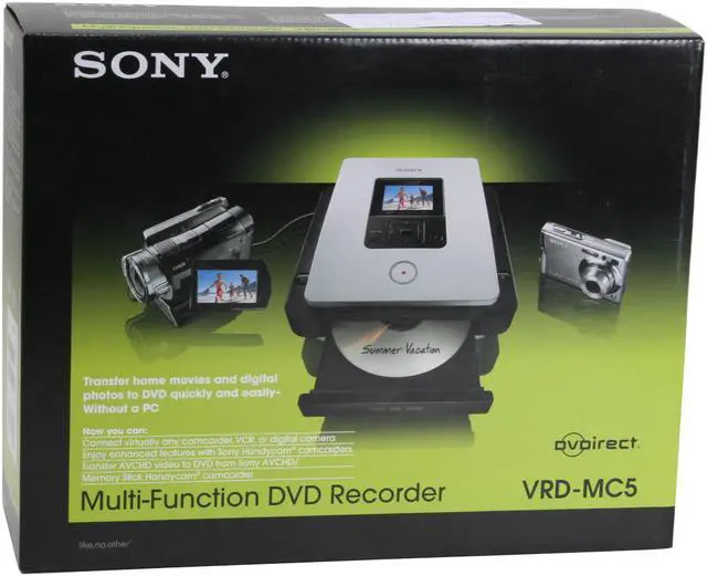 Alt view image 8 of 8 - SONY USB 2.0 DVDirect MC5 Multi-Function DVD Recorder Model VRDMC5