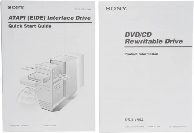 Alt view image 4 of 6 - SONY 18X DVD±R DVD Burner 18X DVD+R 8X DVD+RW 8X DVD+R DL 18X DVD-R 6X DVD-RW 16X DVD-ROM 48X CD-R 32X CD-RW 48X CD-ROM Black ATAPI/EIDE Model DRU180A