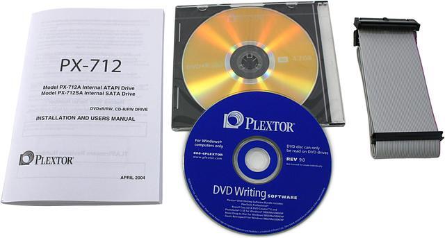 Alt view image 3 of 4 - PLEXTOR DVD Burner 12X DVD+R 4X DVD+RW 8X DVD-R 4X DVD-RW 16X DVD-ROM 48X CD-R 24X CD-RW 48X CD-ROM Beige IDE Model PX-712A