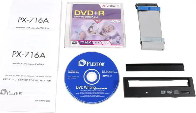 Alt view image 3 of 4 - PLEXTOR 16X DVD±R DVD Burner 16X DVD+R 8X DVD+RW 6X DVD+R DL 16X DVD-R 4X DVD-RW 16X DVD-ROM 48X CD-R 24X CD-RW 48X CD-ROM Beige IDE Model PX-716A/SW