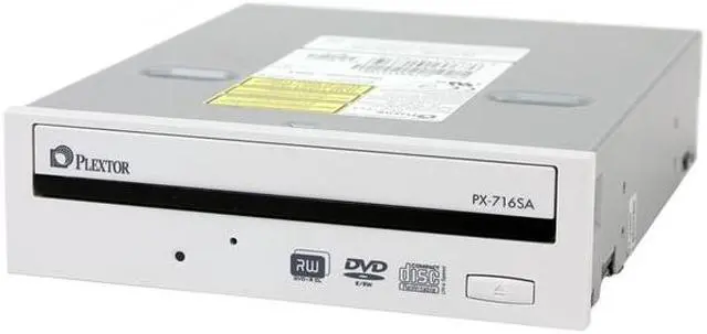 Alt view image 2 of 5 - PLEXTOR 16X DVD±R DVD Burner 16X DVD+R 8X DVD+RW 6X DVD+R DL 16X DVD-R 4X DVD-RW 16X DVD-ROM 48X CD-R 24X CD-RW 48X CD-ROM Beige SATA Model PX-716SA/SW