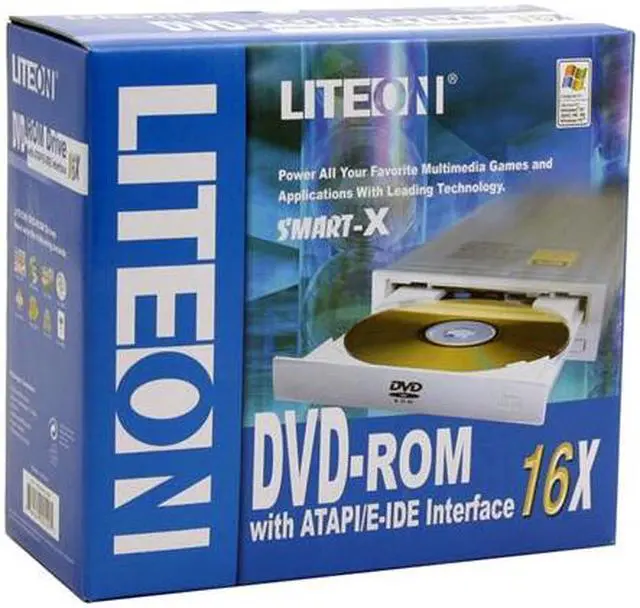 Alt view image 4 of 4 - LITE-ON Beige 16X DVD-ROM 48X CD-ROM IDE DVD-ROM Drive Model SOHD-16P9S