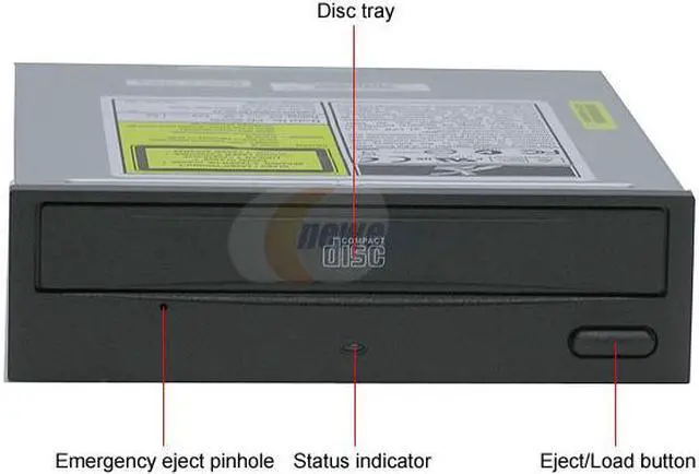 Alt view image 2 of 3 - ASUS Black 52X CD-ROM E-IDE/ATAPI CD-ROM Drive Model CD-S520B - OEM