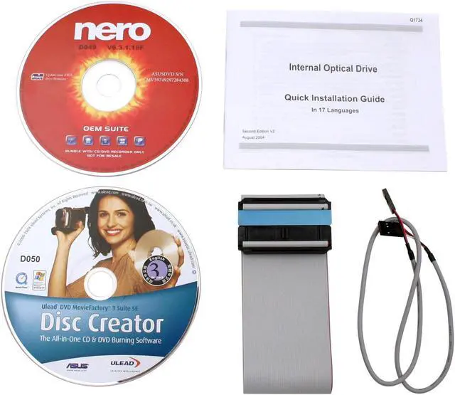 Alt view image 3 of 4 - ASUS DVD Burner 16X DVD+R 8X DVD+RW 6X DVD+R DL 16X DVD-R 6X DVD-RW 16X DVD-ROM 40X CD-R 24X CD-RW 40X CD-ROM Beige IDE Model DRW-1608P BEIGE