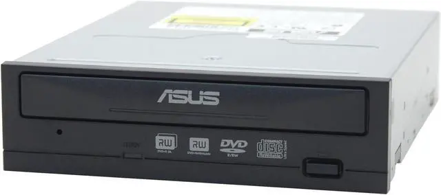Alt view image 4 of 4 - ASUS DVD Burner 16X DVD+R 8X DVD+RW 6X DVD+R DL 16X DVD-R 6X DVD-RW 16X DVD-ROM 40X CD-R 24X CD-RW 40X CD-ROM Black IDE Model DRW-1608P BLACK
