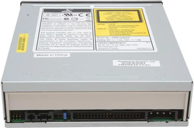 ASUS Black 52X CD-R 32X CD-RW 52X CD-ROM 2M Cache E-IDE/ATAPI CD