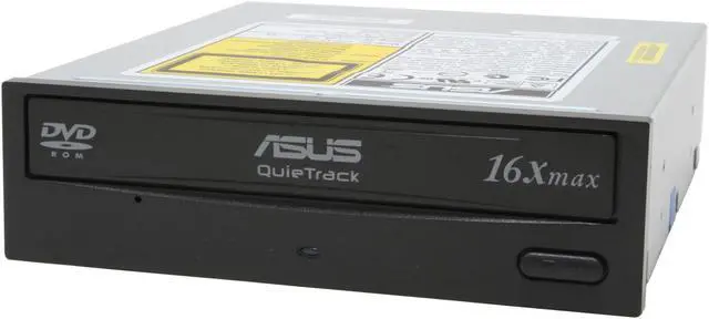 Alt view image 2 of 5 - ASUS Black 16X DVD-ROM 48X CD-ROM ATAPI/E-IDE DVD-ROM Drive with DVD-RAM Read support Model DVD-E616A2 BK