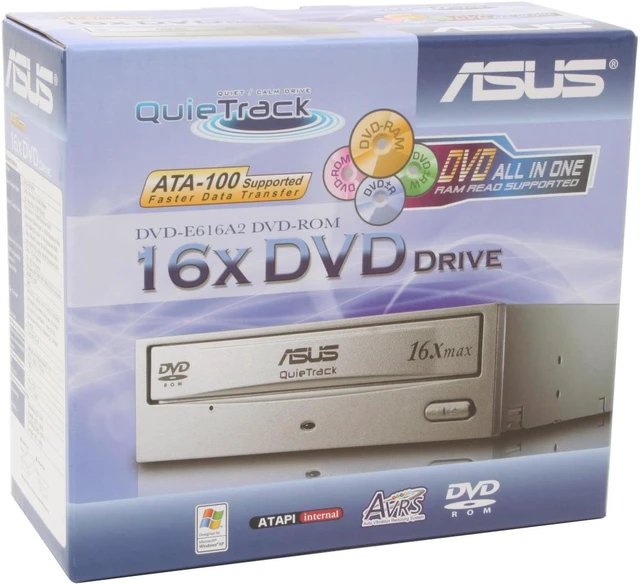 ASUS Silver ATAPI/E-IDE DVD-ROM Drive Model DVD-E616A2 SV - Newegg.com