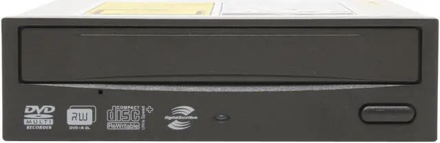 Alt view image 2 of 3 - ASUS Black 18X DVD+R 8X DVD+RW 8X DVD+R DL 18X DVD-R 6X DVD-RW 14X DVD-RAM 16X DVD-ROM 48X CD-R 32X CD-RW 40X CD-ROM 2MB Cache SATA DVD Burner with LightScribe - OEM