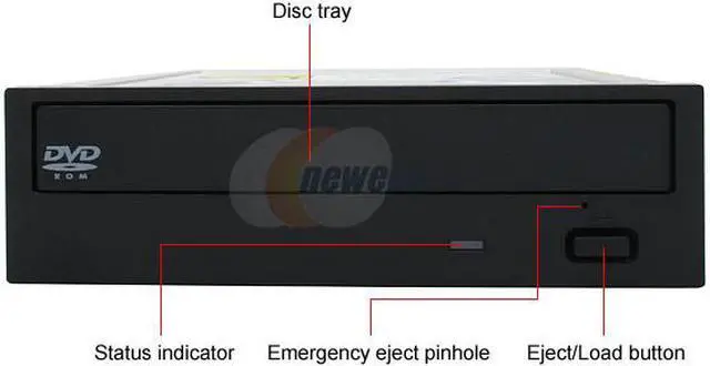 Alt view image 2 of 3 - ASUS Black 16X DVD-ROM 48X CD-ROM ATAPI/E-IDE DVD-ROM Drive Model DVD-E616A3 - OEM