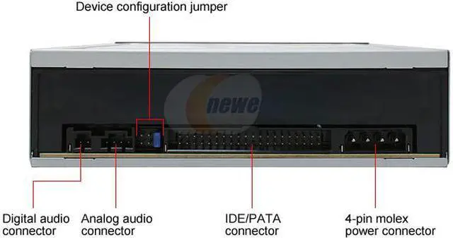 Alt view image 3 of 3 - ASUS Black 16X DVD-ROM 48X CD-ROM ATAPI/E-IDE DVD-ROM Drive Model DVD-E616A3 - OEM