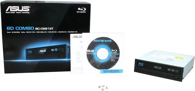 Alt view image 5 of 5 - ASUS 8X BD-ROM 16X DVD-ROM 48X CD-ROM SATA Internal Blu-ray Drive Model BC-08B1ST