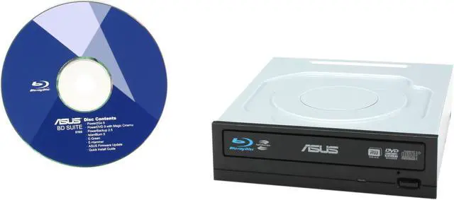 Alt view image 5 of 5 - ASUS Black 12X BD-R 2X BD-RE 16X DVD+R 12X DVD-RAM 8X BD-ROM 8MB Cache SATA Blu-ray Burner BW-12B1LT LightScribe Support - OEM
