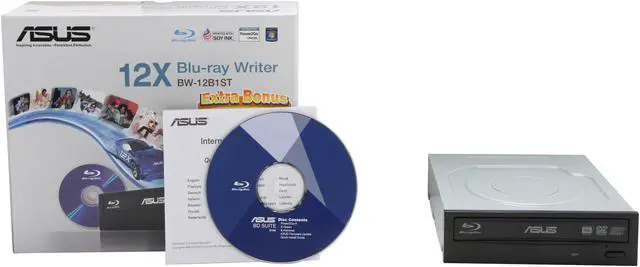 Alt view image 5 of 5 - ASUS Black 12X Blu-ray Burner SATA BW-12B1ST/BLK/G/AS