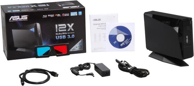 Alt view image 6 of 5 - ASUS USB 3.0 12X Blu-ray Burner Model BW-12D1S-U/BLK/G/AS