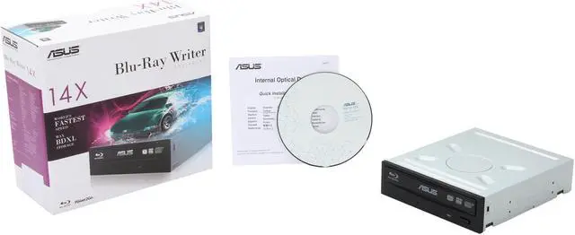 Alt view image 5 of 5 - ASUS Black 14X BD-R 2X BD-RE 16X DVD+R 5X DVD-RAM 12X BD-ROM 4MB Cache SATA Blu-ray Burner BW-14D1XT