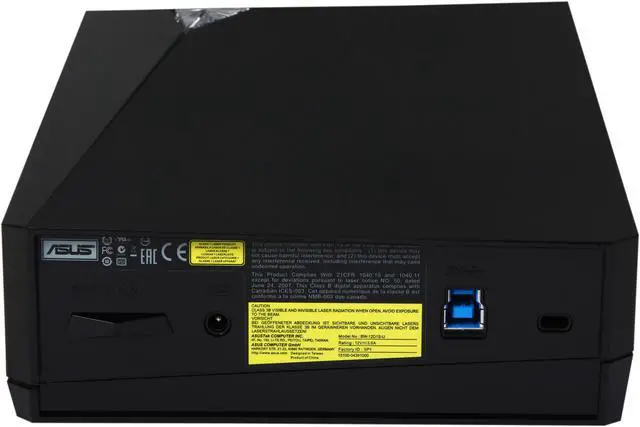Alt view image 4 of 6 - ASUS USB 2.0 / USB 3.0 External 12X Blu-Ray Re-writer MacOS Cmpatible Model BW-12D1S-U LITE/BLK/G/AS