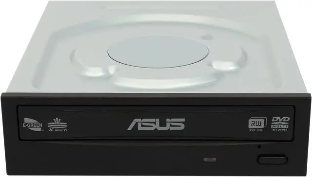 Alt view image 2 of 6 - ASUS DVD Burner 24X DVD+R 8X DVD+RW 12X DVD+R DL 24X DVD-R 6X DVD-RW 16X DVD-ROM 48X CD-R 24X CD-RW 48X CD-ROM Black SATA Model DRW-24B3ST