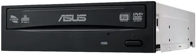 Main image of ASUS CD/DVD Burners (RW Drives) 24X DVD+R 8X DVD+RW 8X DVD+R DL 24X DVD-R 6X DVD-RW 16X DVD-ROM 48X CD-R 24X CD-RW 48X CD-ROM Black SATA Model DRW-24D5MT