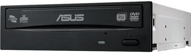 Main image of ASUS CD/DVD Burner 24X DVD+R 8X DVD+RW 8X DVD+R DL 8X DVD-R 6X DVD-RW 16X DVD-ROM 48X CD-R 24X CD-RW 48X CD-ROM Black SATA Model DRW-24D5MT-OEM