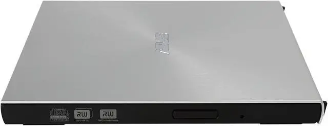 Alt view image 2 of 4 - ASUS USB 2.0 8X Ultra Slim External DVD Writer (Silver) Model SDRW-08U5S-U/SIL