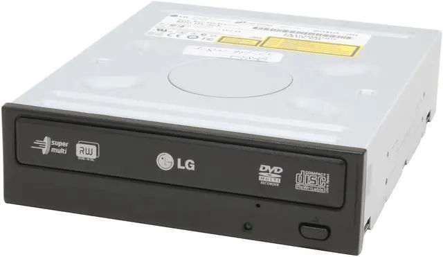 Main image of LG Black 18X DVD+R 8X DVD+RW 8X DVD+R DL 18X DVD-R 6X DVD-RW 12X DVD-RAM 16X DVD-ROM 48X CD-R 32X CD-RW 48X CD-ROM 2MB Cache IDE Super-Multi  DVD Burner - OEM