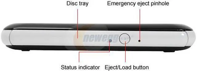 Alt view image 2 of 7 - LG USB 2.0 Slim External SUPER MULTI DVD Burner with LightScribe Model GSA-E50L LightScribe Support
