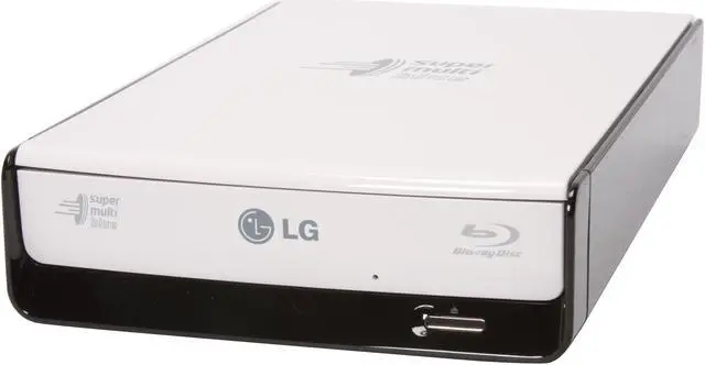 Main image of LG Black/White 6X BD-R 2X BD-RE 16X DVD+R 6X BD-ROM 4MB Cache USB 2.0 External 6X Blu-ray Disc Rewriter BE06LU11
