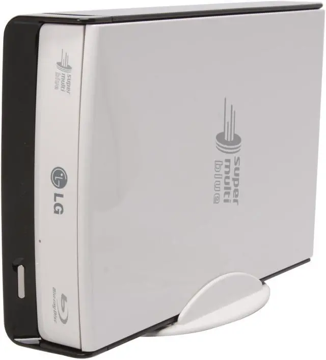 Alt view image 5 of 8 - LG Black/White 6X BD-R 2X BD-RE 16X DVD+R 6X BD-ROM 4MB Cache USB 2.0 External 6X Blu-ray Disc Rewriter BE06LU11