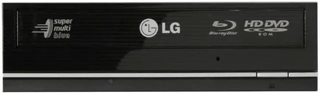 Alt view image 2 of 4 - LG Black 6X BD-R 2X BD-RE 16X DVD+R 6X BD-ROM 4MB Cache SATA Internal Blu-ray Burner 6X Blu-ray Disc Burner & HD DVD-ROM Drive Model GGW-H20L - OEM