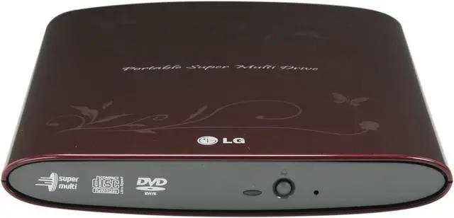 Alt view image 2 of 5 - LG USB 2.0 Slim External Super Multi DVD Rewriter Model GP08NU6R