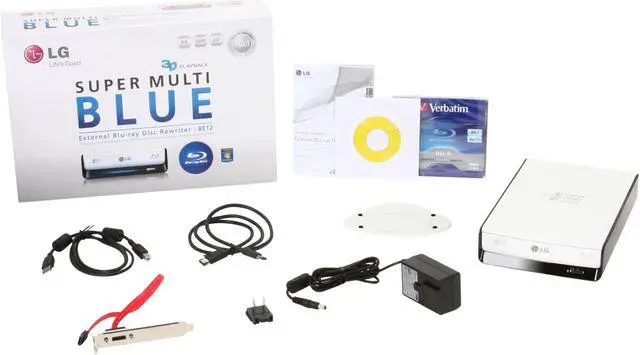 Alt view image 4 of 4 - LG USB 2.0 / eSATA 12x Blu-ray Super Multi Drive Model BE12LU30 LightScribe Support